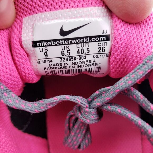 Nike Flex Trainer 5 Womens Size 9 Gray Pink Running Sneaker Shoes 724858-003 - Picture 9 of 9